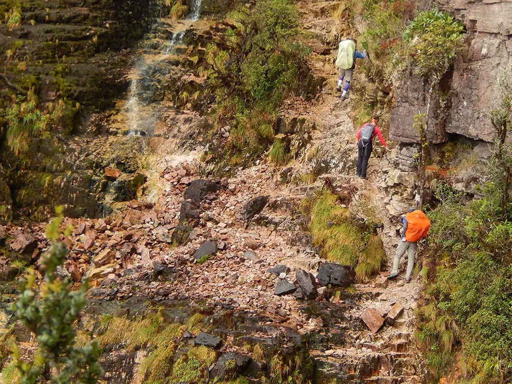 People trekking Mount Roraima People trekking Mount Roraima