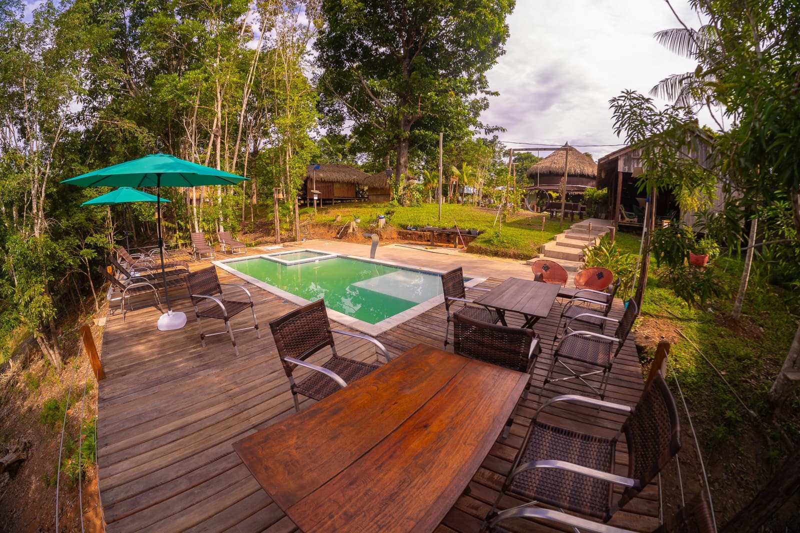 Sundowners on the deck, towering canopy all around. Photo 2